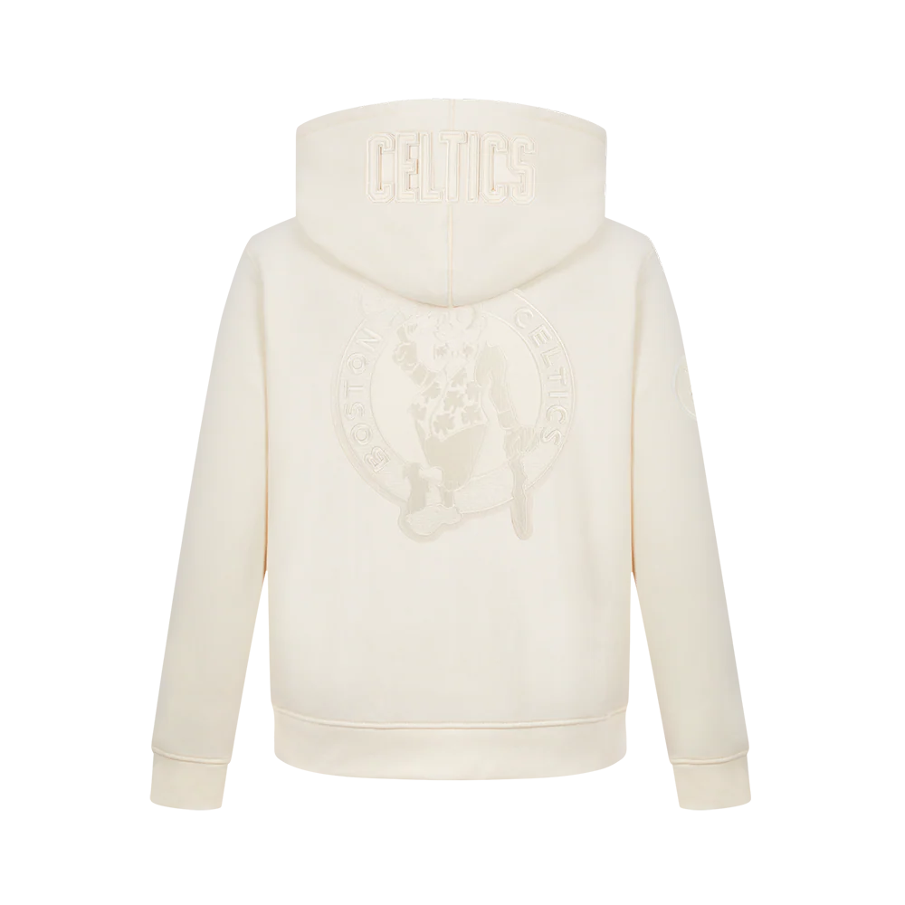 NBA BOSTON CELTICS Jayson Tatum #0 NEUTRAL PNN BIG BOY'S FLEECE PO HOODIE (EGGSHELL) - Image 3