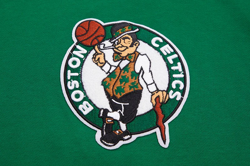 NBA BOSTON CELTICS CLASSIC WOMEN'S PULLOVER HOODIE DRESS (KELLY GREEN) - Image 5