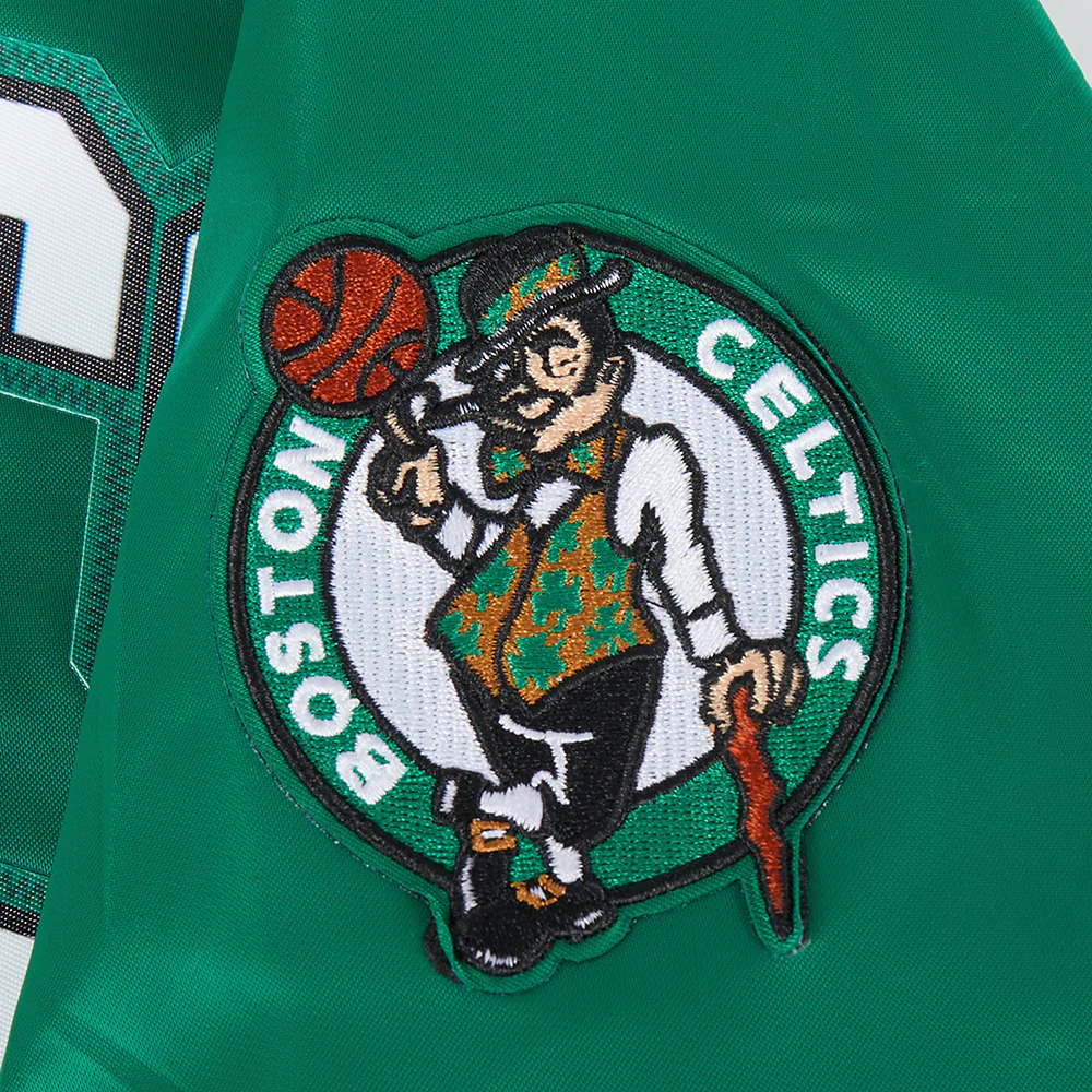 NBA BOSTON CELTICS CLASSIC BIG BOYS SATIN JACKET (KELLY GREEN) - Image 6