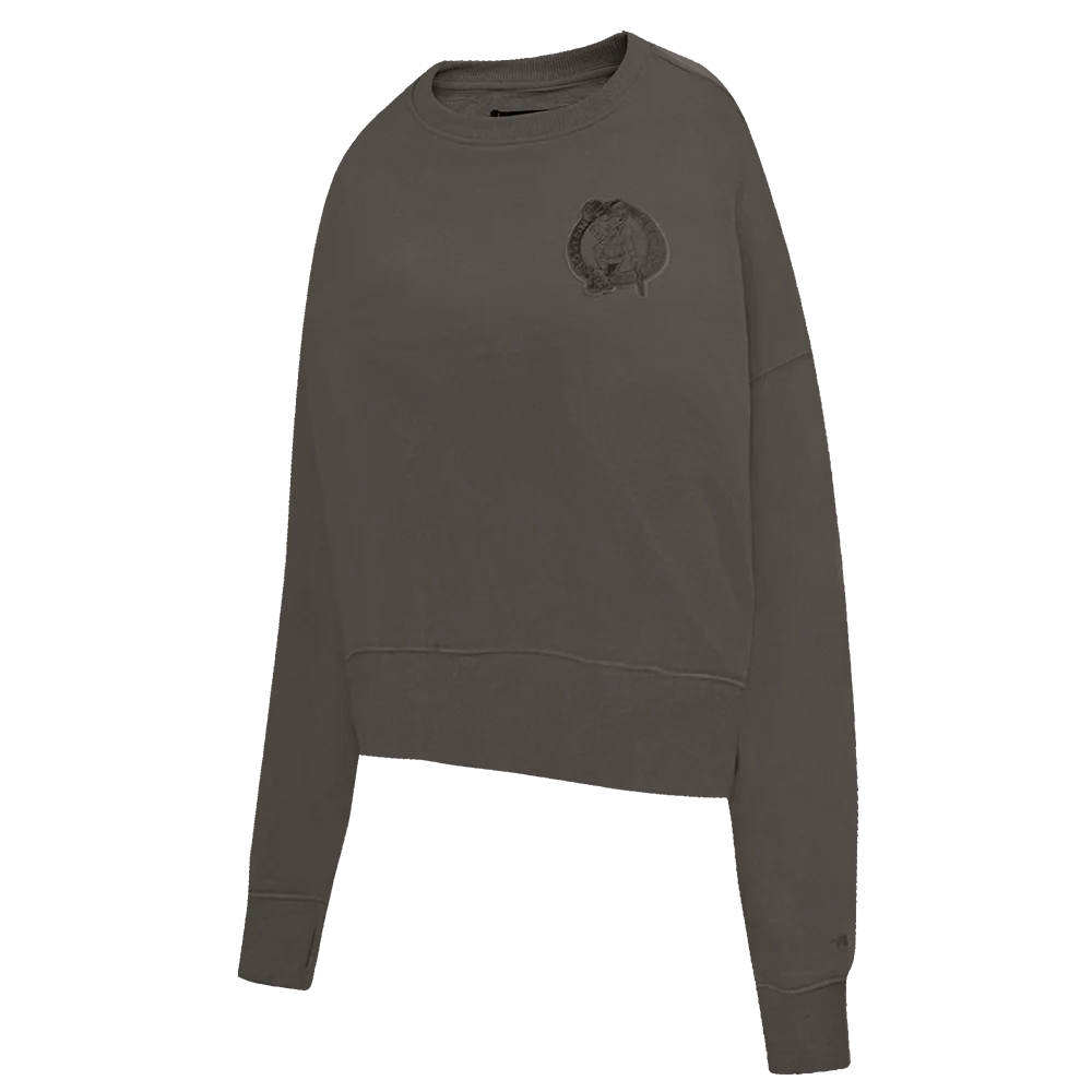 NBA BOSTON CELTICS NEUTRAL FLEECE CREWNECK (DARK TAUPE) - Image 2
