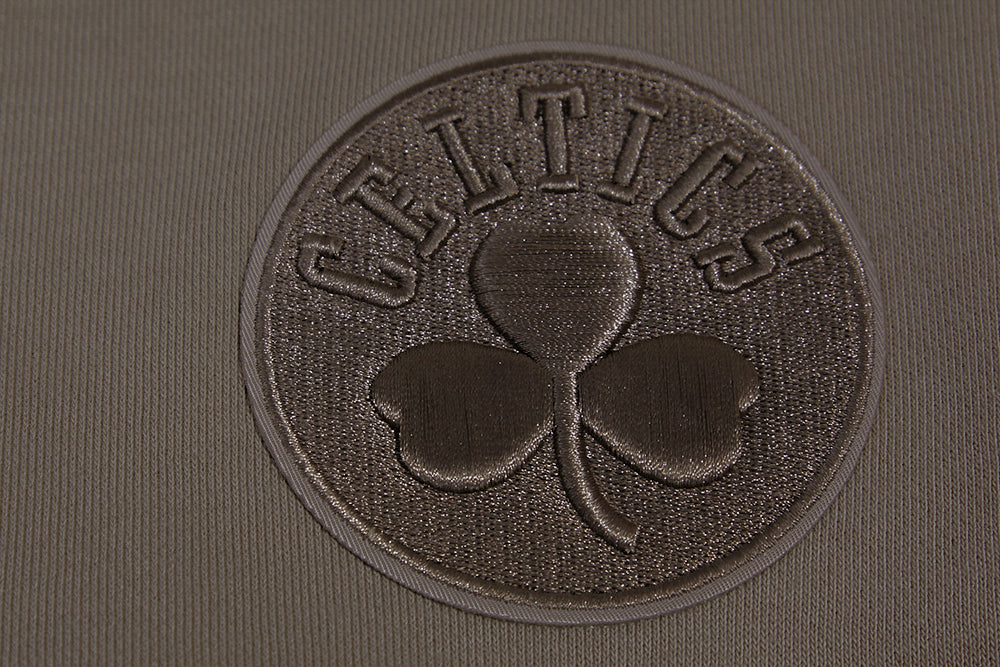 NBA BOSTON CELTICS NEUTRAL FLEECE CREWNECK (DARK TAUPE) - Image 6