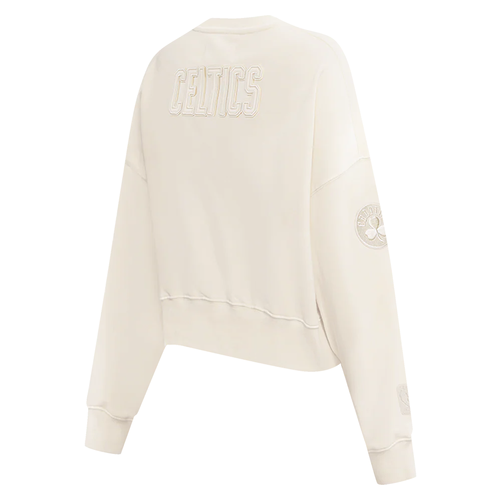 NBA BOSTON CELTICS NEUTRAL WOMEN'S CREWNECK (EGGSHELL) - Image 6