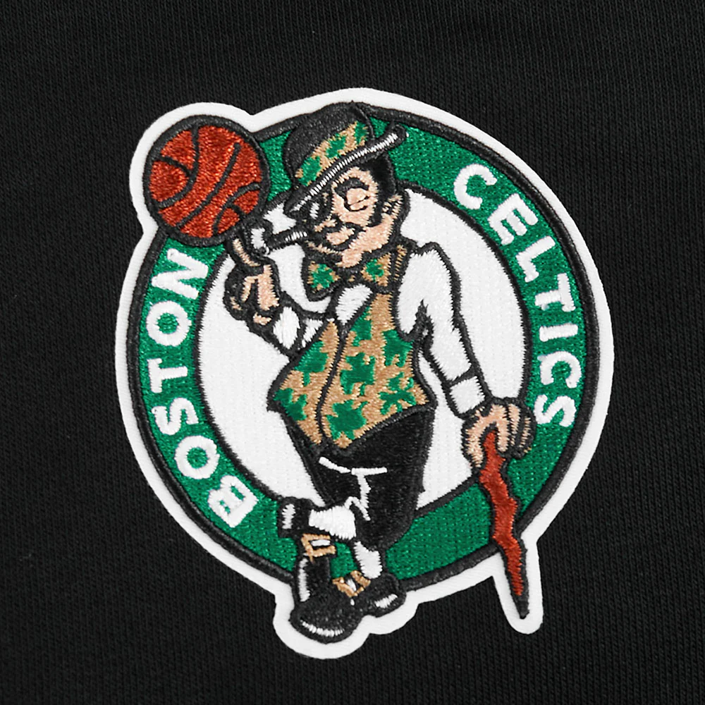 NBA BOSTON CELTICS JAYSON TATUM #0 CLASSIC PNN WOMEN'S FLC CREWNECK (BLACK) - Image 6