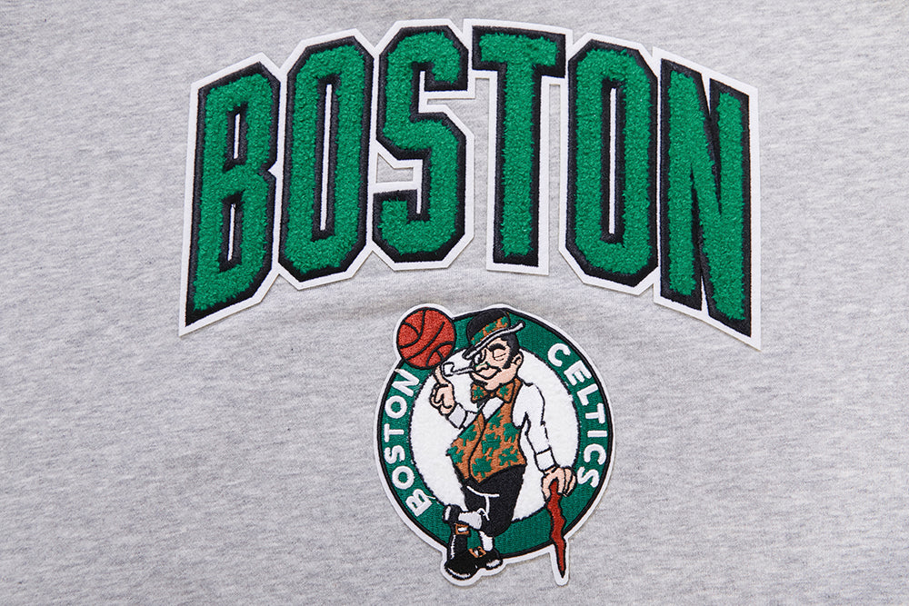 NBA BOSTON CELTICS CLASSIC WOMEN'S PULLOVER HOODIE (HEATHER GREY) - Image 8