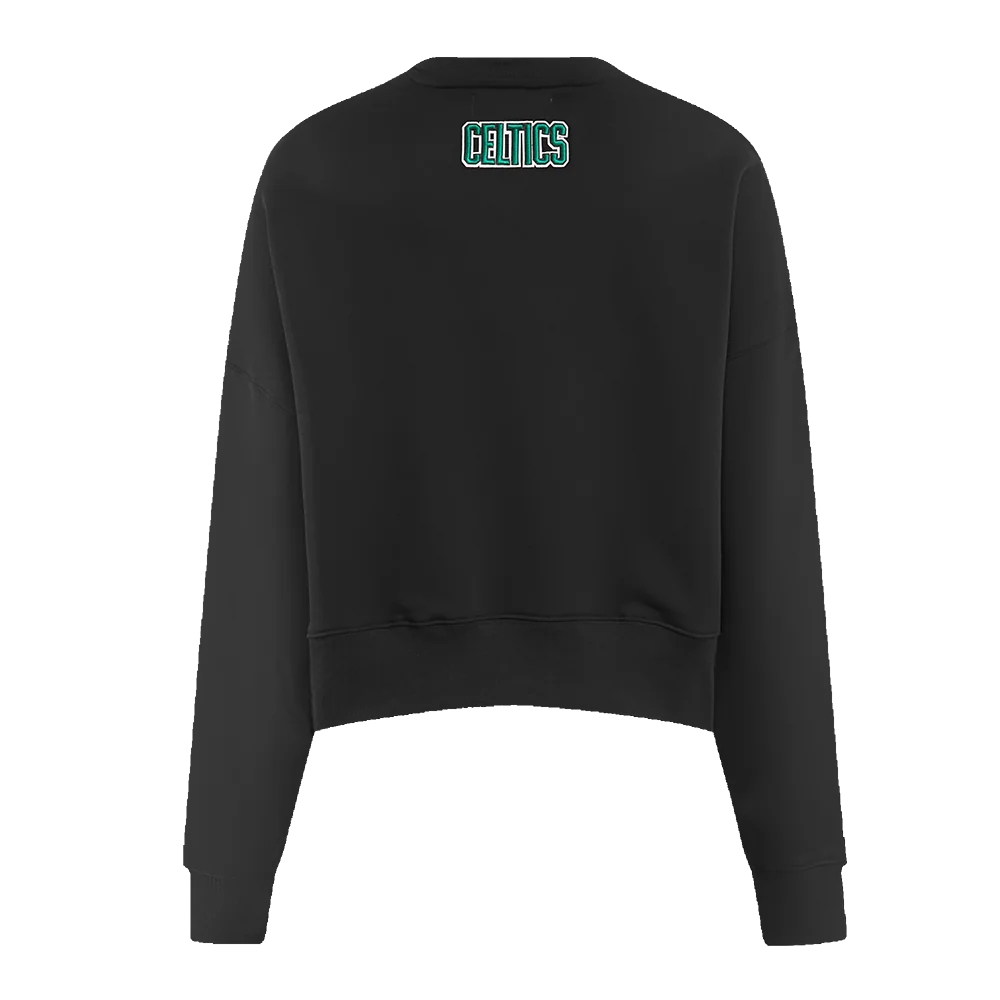 NBA BOSTON CELTICS CLASSIC WOMEN'S CREWNECK (BLACK) - Image 6