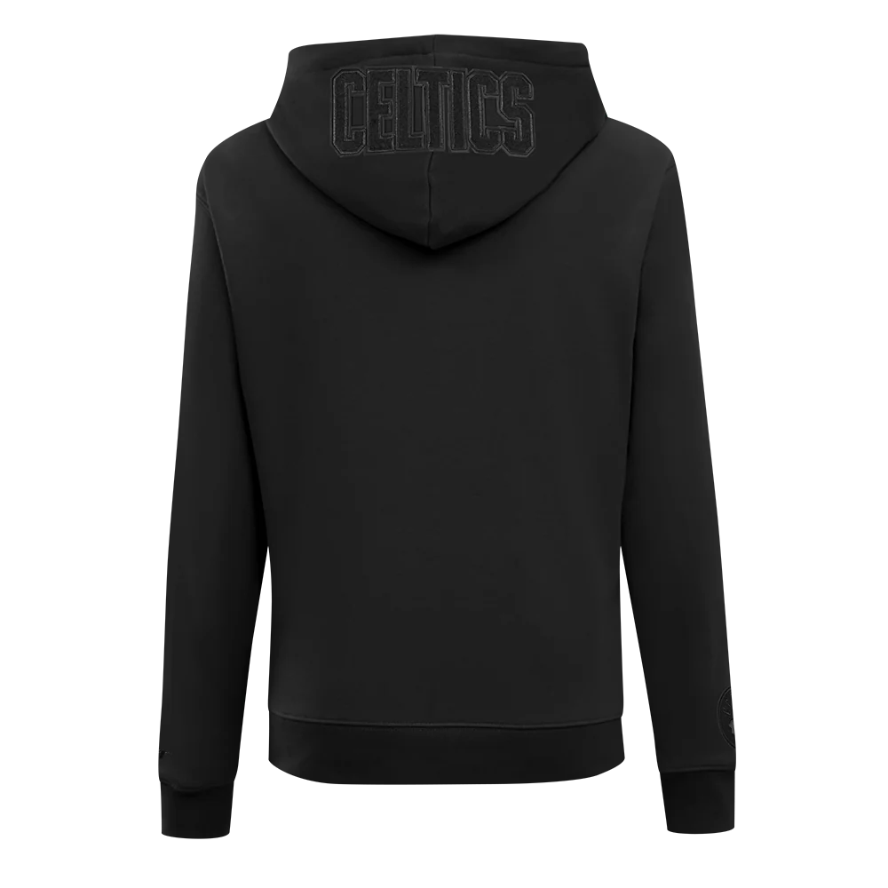 NBA BOSTON CELTICS TRIPLE BLACK WOMEN'S FLC PO HOODIE (TRIPLE BLACK WOMEN'S) - Image 5