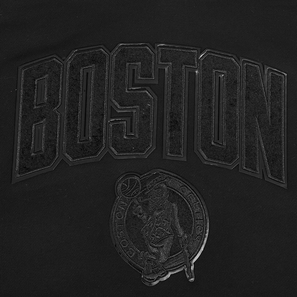 NBA BOSTON CELTICS TRIPLE BLACK WOMEN'S FLC PO HOODIE (TRIPLE BLACK WOMEN'S) - Image 7