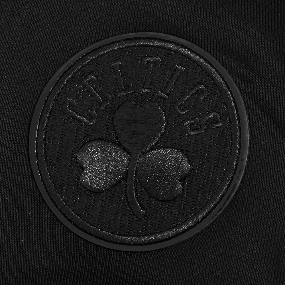 NBA BOSTON CELTICS TRIPLE BLACK WOMEN'S FLC PO HOODIE (TRIPLE BLACK WOMEN'S) - Image 8