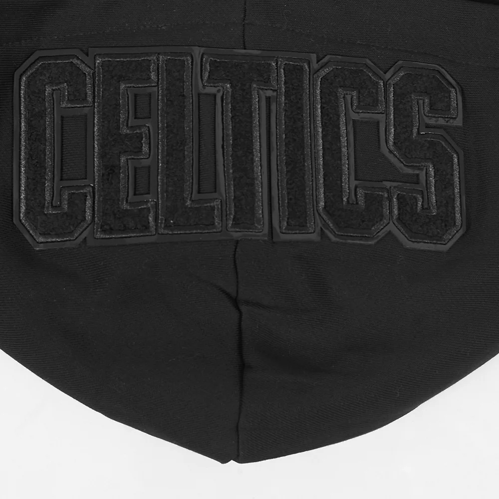 NBA BOSTON CELTICS TRIPLE BLACK WOMEN'S FLC PO HOODIE (TRIPLE BLACK WOMEN'S) - Image 9