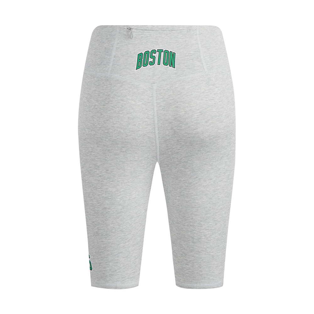 NBA BOSTON CELTICS CLASSIC WOMEN'S BIKE SHORT (HEATHER GREY) - Image 4
