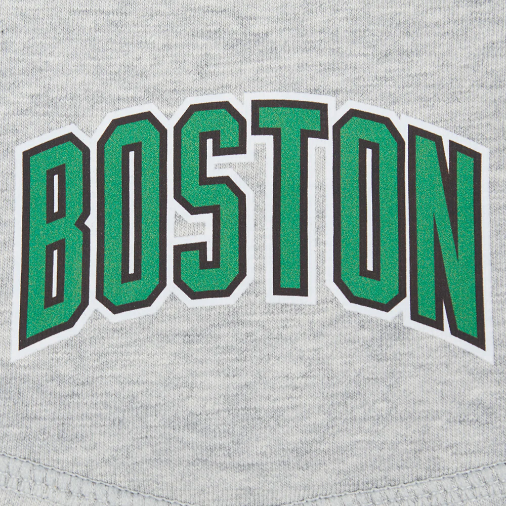 NBA BOSTON CELTICS CLASSIC WOMEN'S BIKE SHORT (HEATHER GREY) - Image 8