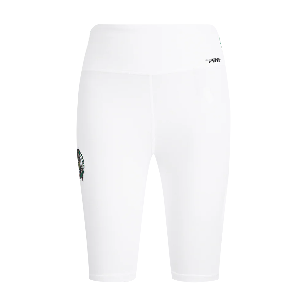 NBA BOSTON CELTICS CLASSIC WOMEN'S BIKE SHORT (WHITE) - Image 2