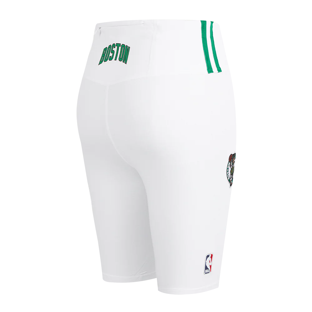 NBA BOSTON CELTICS CLASSIC WOMEN'S BIKE SHORT (WHITE) - Image 3