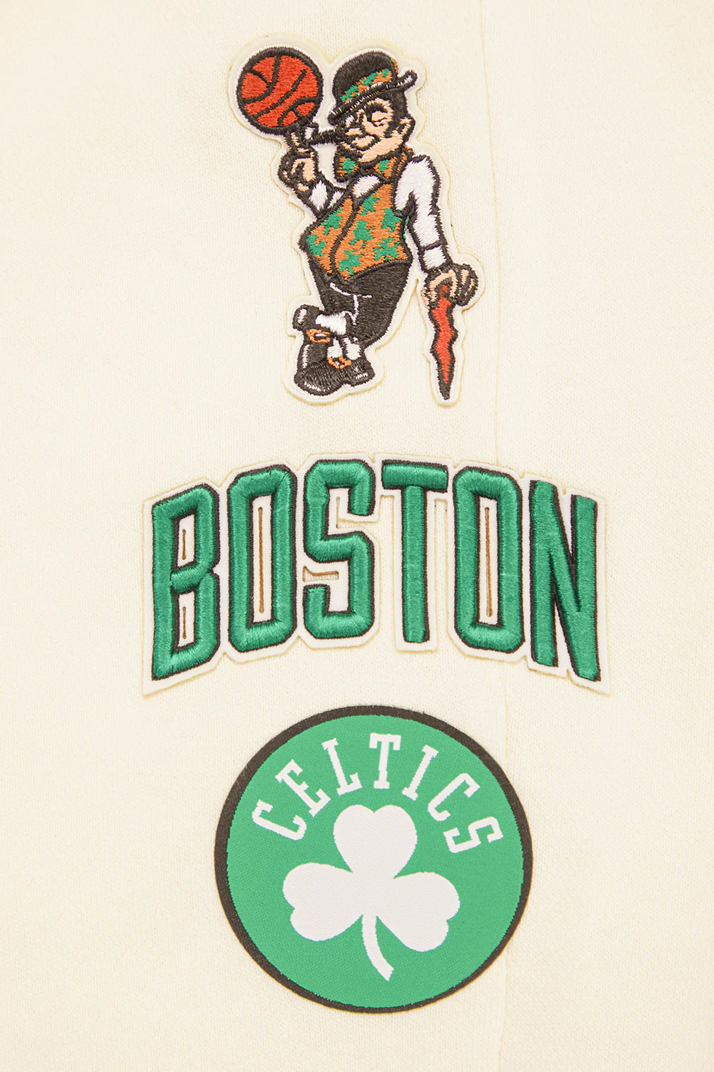 NBA BOSTON CELTICS RETRO CLASSIC WOMEN'S RIB SWEATPANT (EGGSHELL/ KELLY GREEN) - Image 5