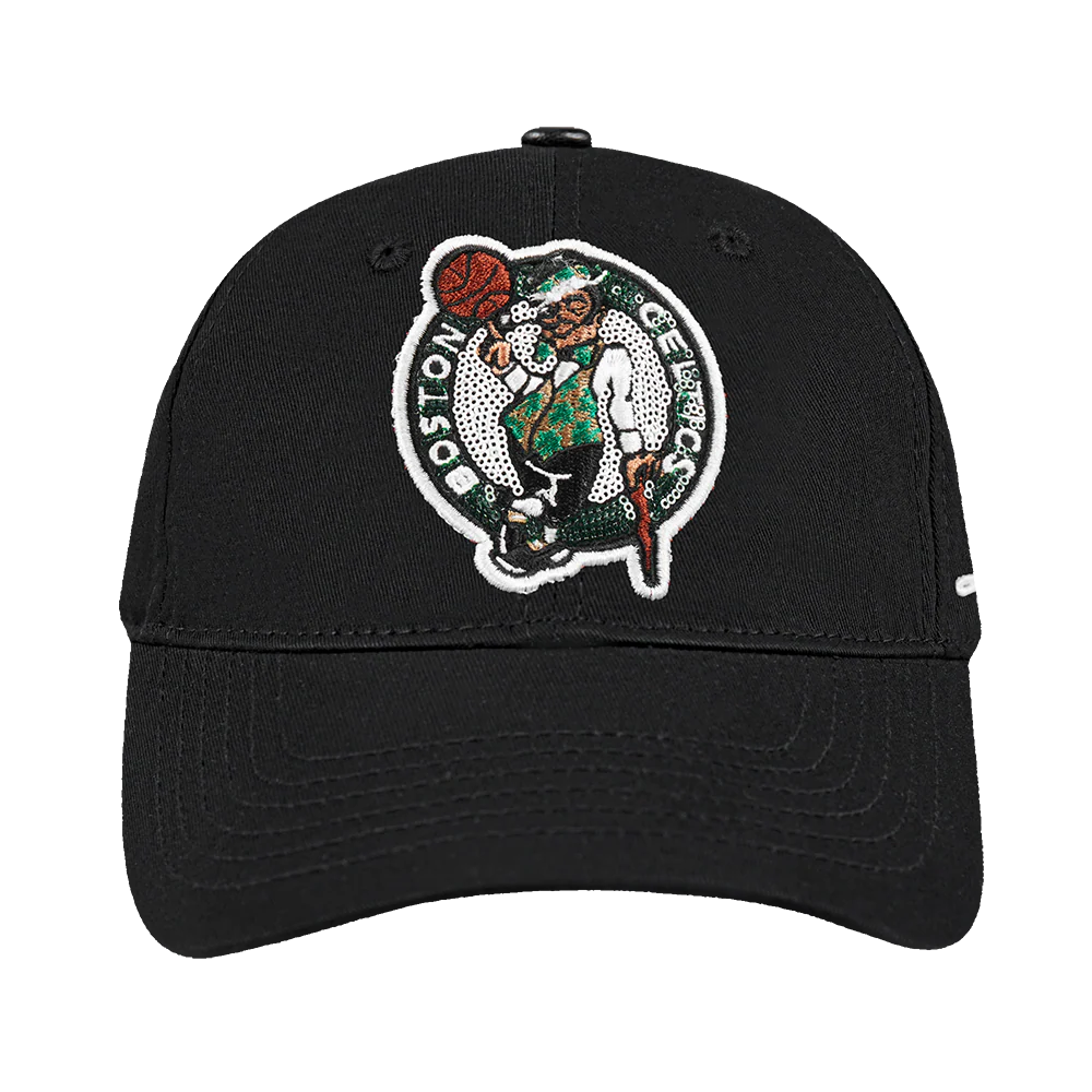NBA BOSTON CELTICS GAME DAY CLASSICS WOMEN'S DAD HAT (BLACK)