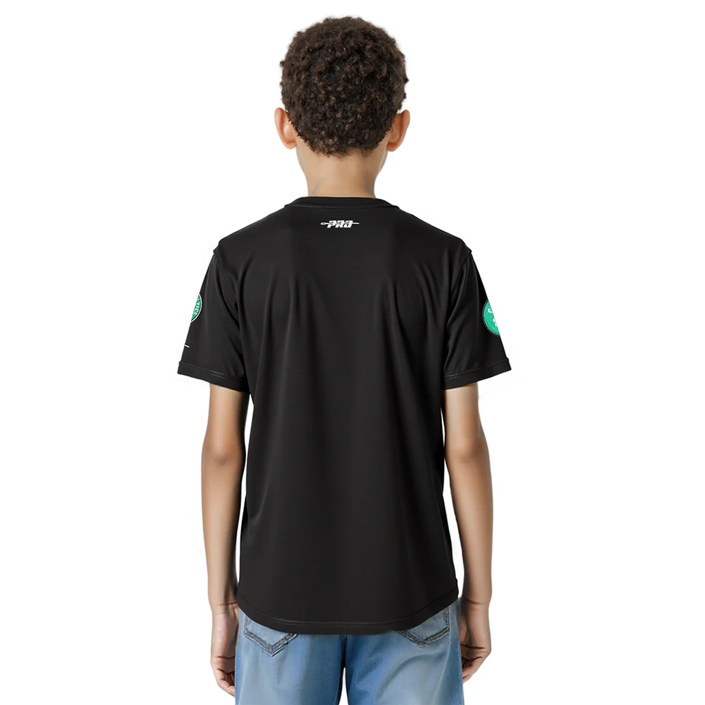 NBA BOSTON CELTICS CLASSIC LITTLE BOYS SHORT SLEEVE TEE (BLACK) - Image 2