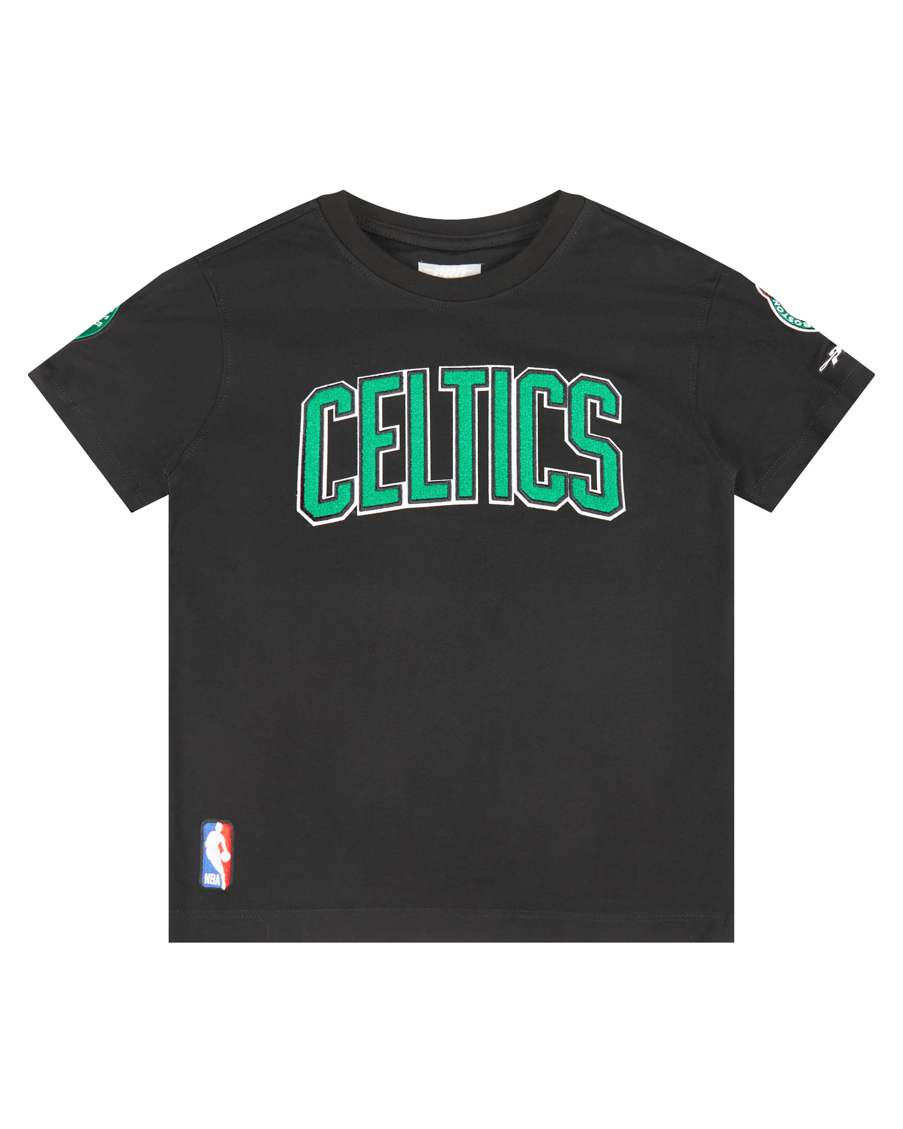 NBA BOSTON CELTICS CLASSIC LITTLE BOYS SHORT SLEEVE TEE (BLACK) - Image 3