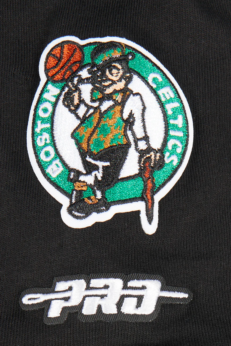 NBA BOSTON CELTICS CLASSIC LITTLE BOYS SHORT SLEEVE STRIPED RIB TEE (BLACK) - Image 6