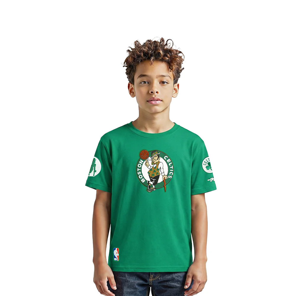NBA BOSTON CELTICS RETRO CLASSIC LITTLE BOYS SHORT SLEEVE TEE (KELLY GREEN)