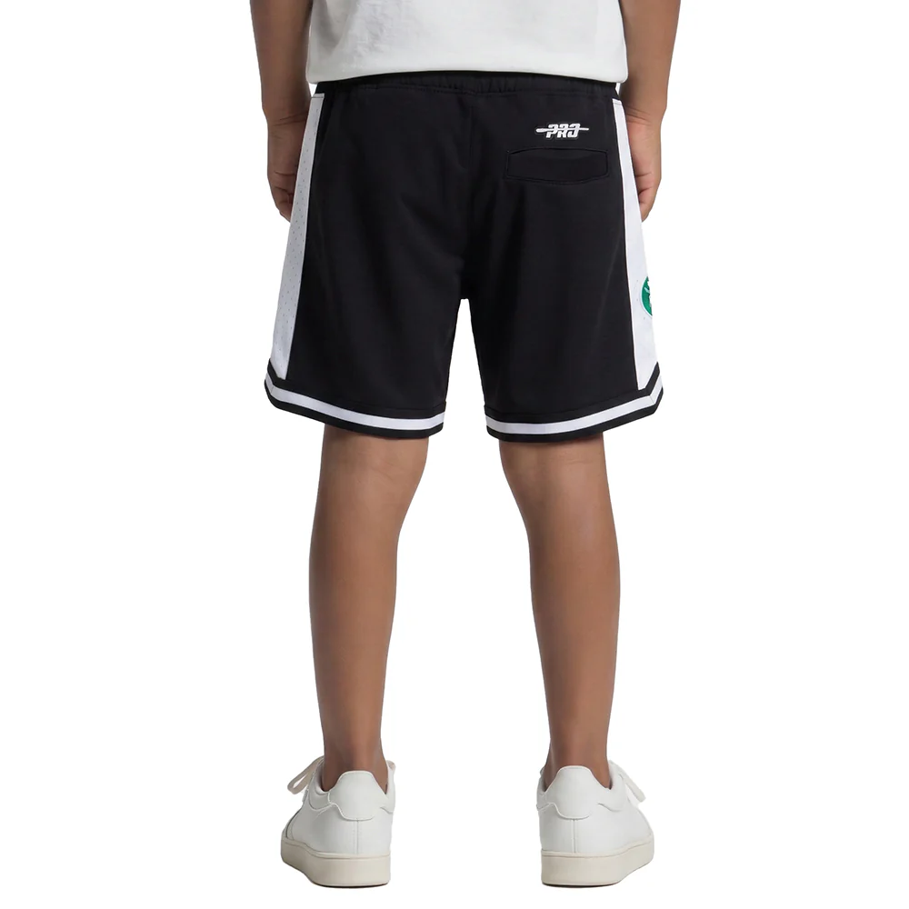 NBA BOSTON CELTICS CLASSIC LITTLE BOYS FLEECE 2.0 SHORT (BLACK) - Image 2