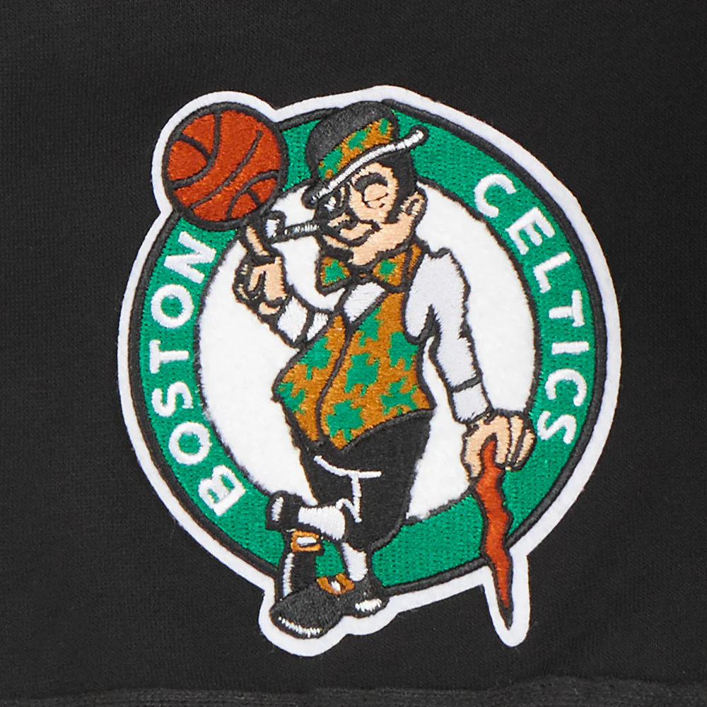 NBA BOSTON CELTICS CLASSIC LITTLE BOYS FLEECE 2.0 SHORT (BLACK) - Image 8