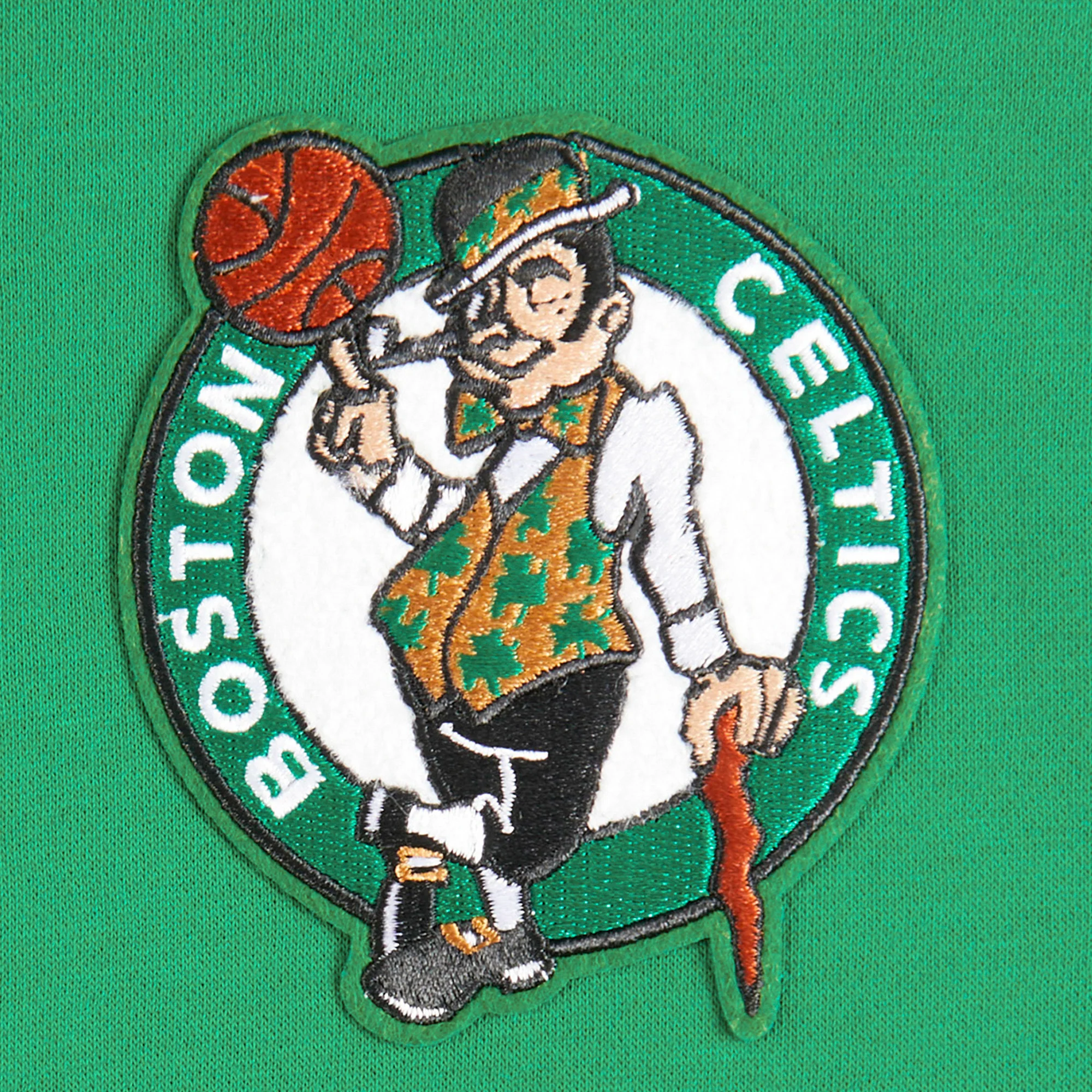 NBA BOSTON CELTICS RETRO CLASSIC LITTLE BOYS RIB FLEECE PULLOVER HOODIE (KELLY GREEN) - Image 9