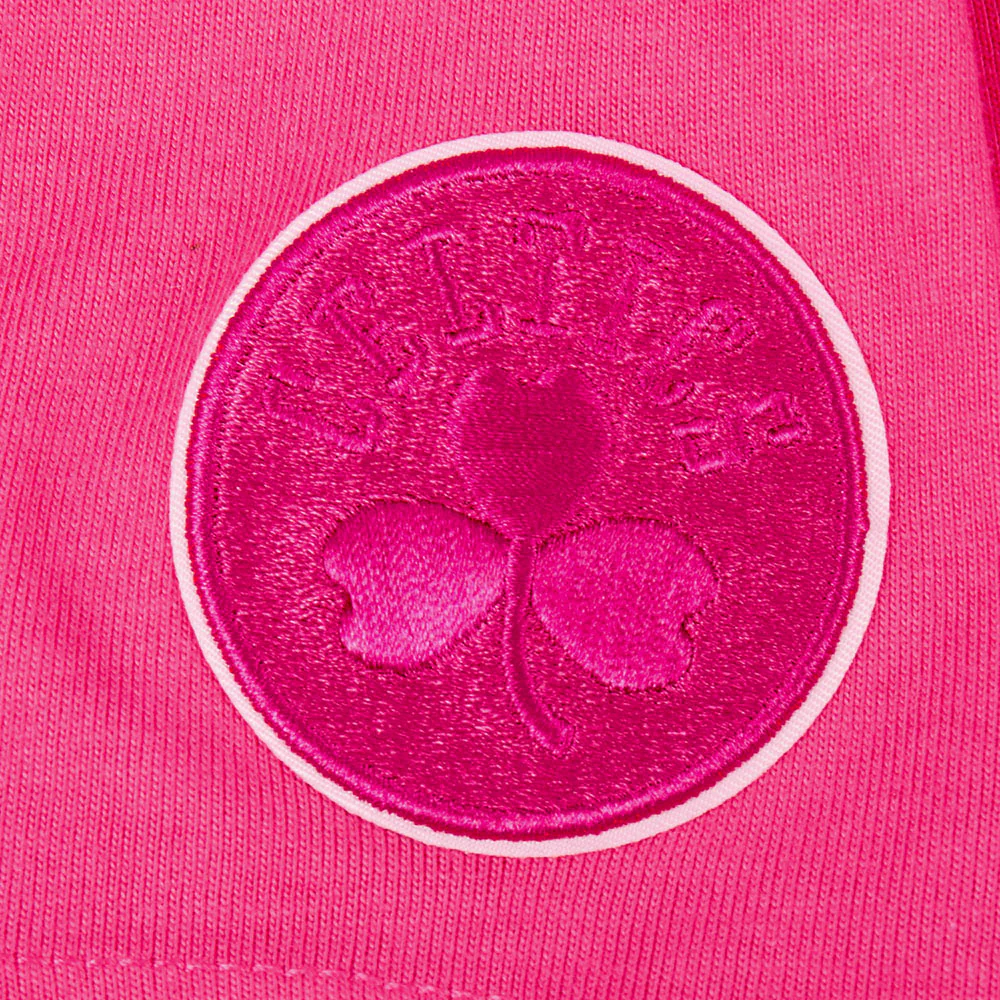NBA BOSTON CELTICS TRIPLE PINK LITTLE GIRLS SHORT SLEEVE BOXY TEE (BEETROOT PURPLE) - Image 6