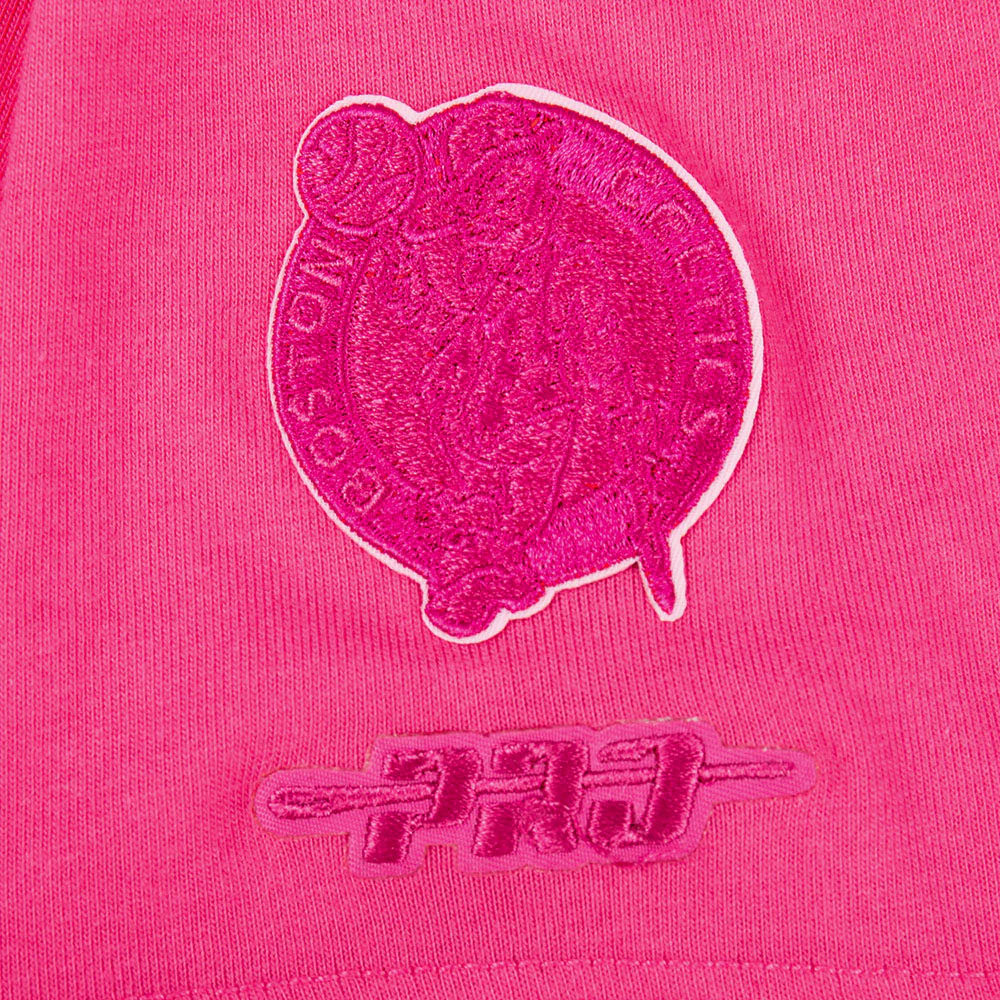 NBA BOSTON CELTICS TRIPLE PINK LITTLE GIRLS SHORT SLEEVE BOXY TEE (BEETROOT PURPLE) - Image 7