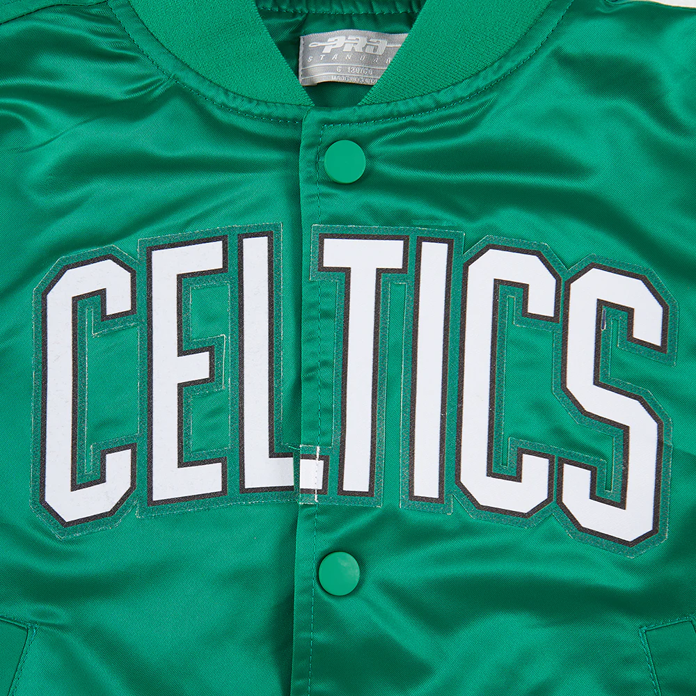 NBA BOSTON CELTICS CLASSIC UNISEX TODDLER BOYS SATIN JACKET (KELLY GREEN) - Image 7