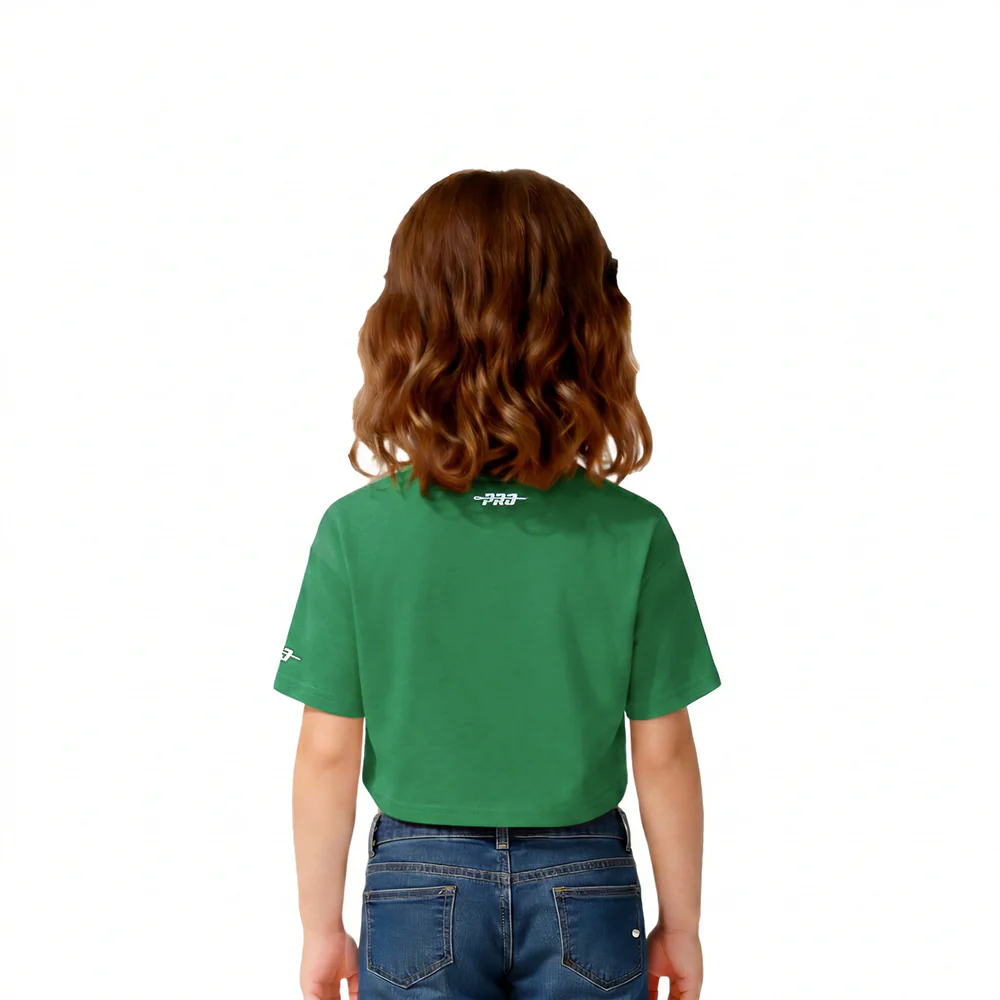 NBA BOSTON CELTICS RETRO CLASSIC TODDLER GIRLS SHORT SLEEVE BOXY TEE (KELLY GREEN) - Image 2