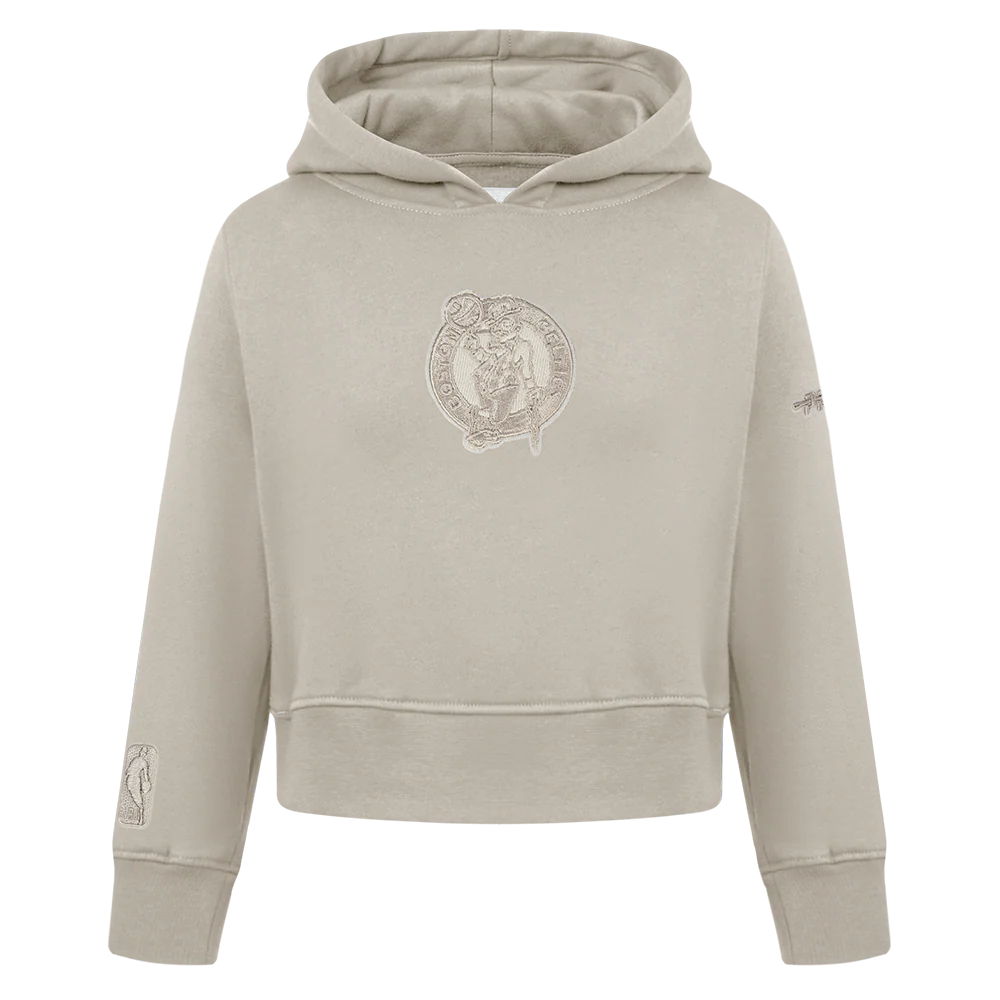 NBA BOSTON CELTICS NEUTRAL TODDLER GIRLS FLC PO HOODIE (TAUPE)