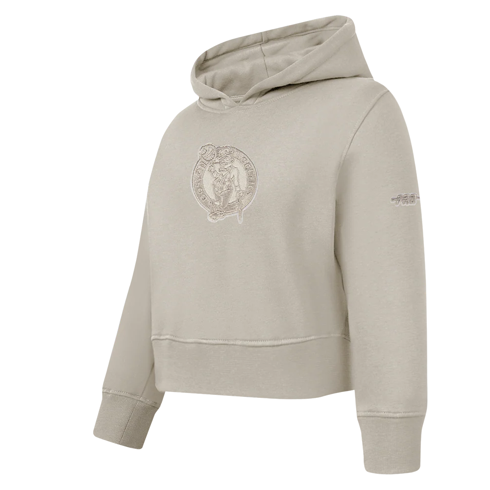 NBA BOSTON CELTICS NEUTRAL TODDLER GIRLS FLC PO HOODIE (TAUPE) - Image 2