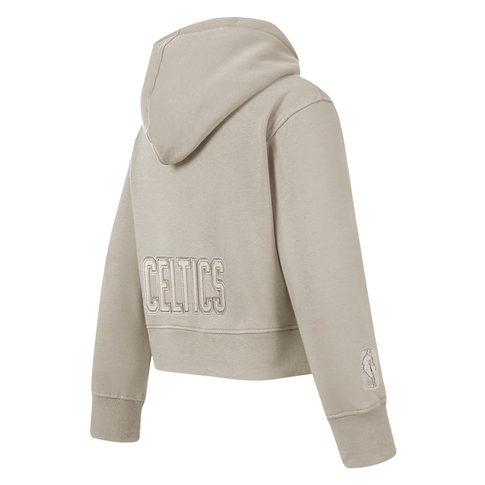 NBA BOSTON CELTICS NEUTRAL TODDLER GIRLS FLC PO HOODIE (TAUPE) - Image 4