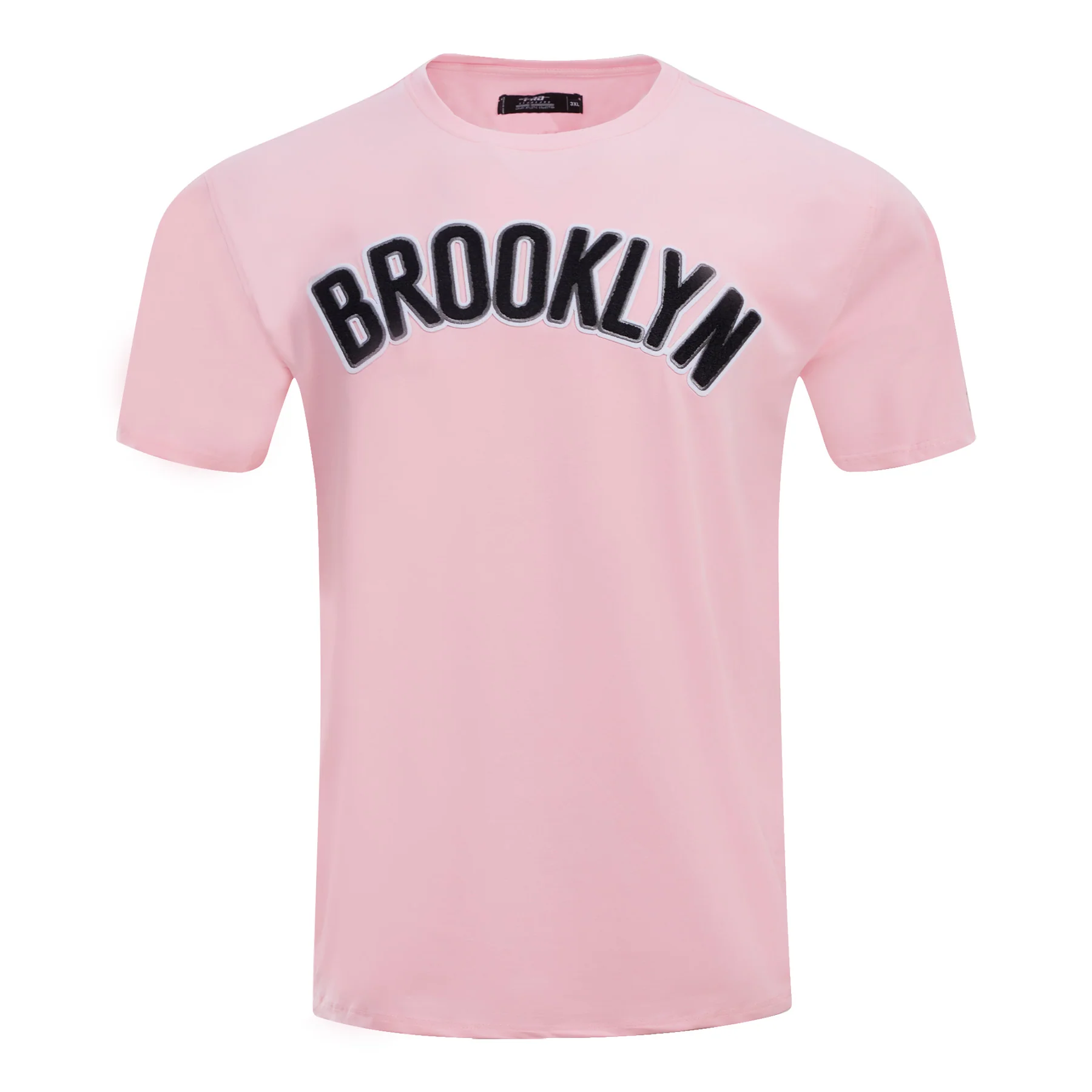 NBA BROOKLYN NETS CLASSIC CHENILLE MEN'S TEE (PINK)