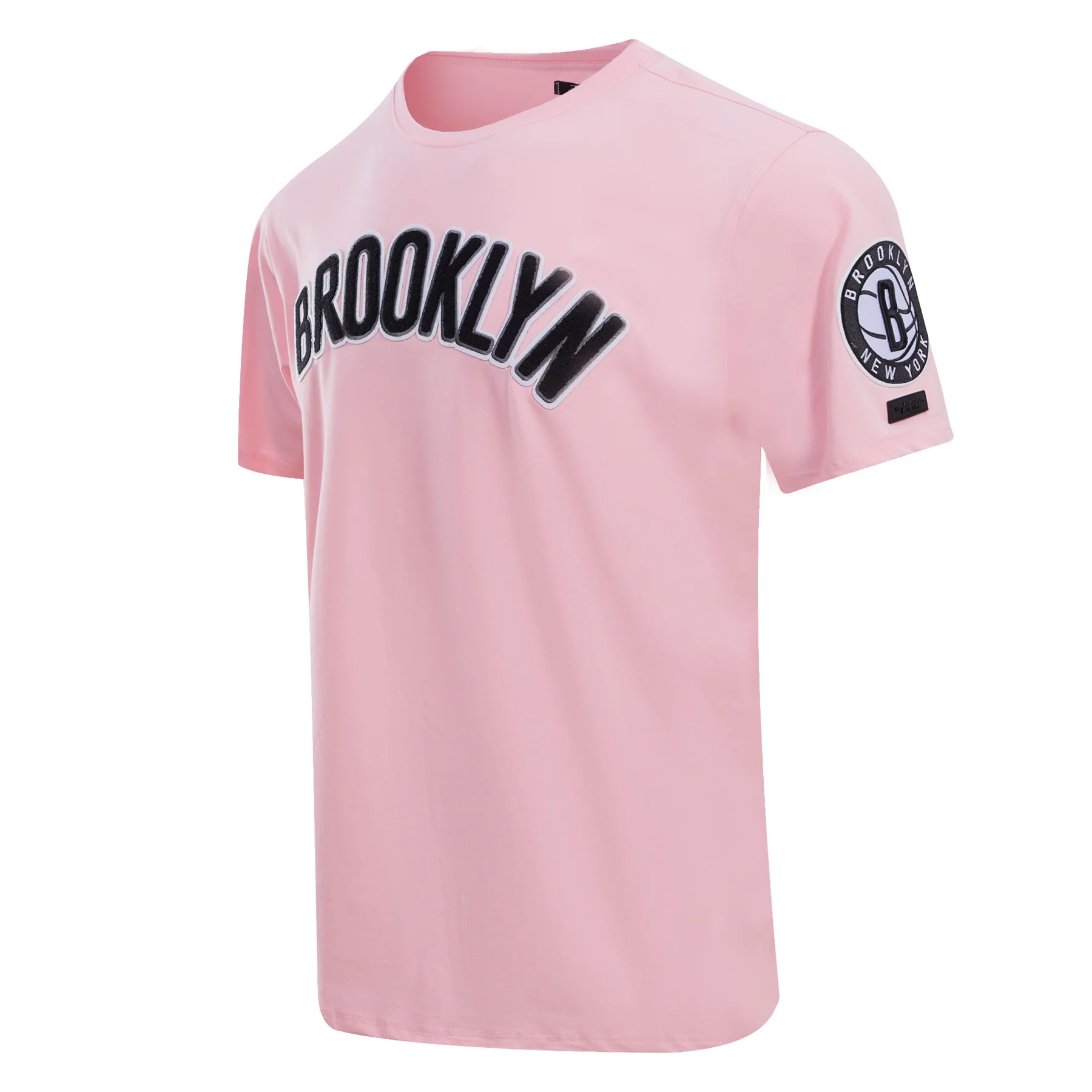 NBA BROOKLYN NETS CLASSIC CHENILLE MEN'S TEE (PINK) - Image 2