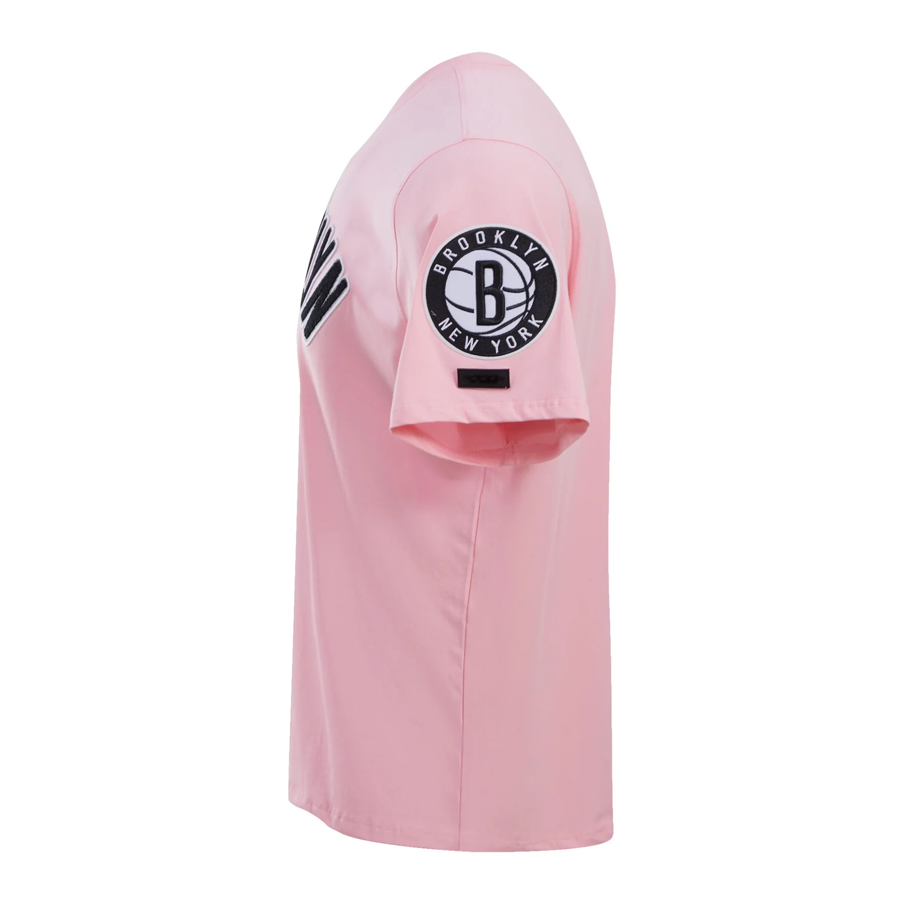 NBA BROOKLYN NETS CLASSIC CHENILLE MEN'S TEE (PINK) - Image 3