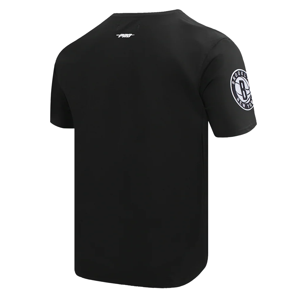 NBA BROOKLYN NETS SCRIPT TAIL MEN'S   TEE (BLACK) - Image 3