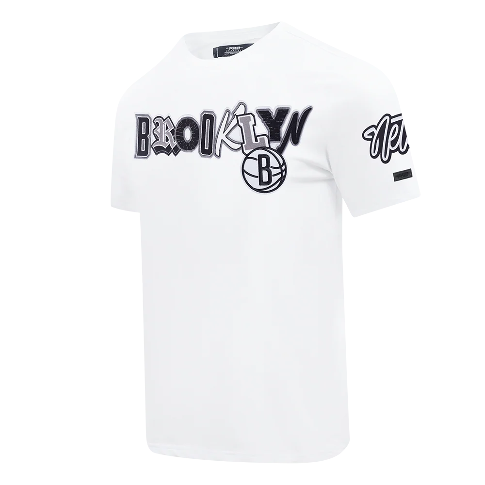 NBA BROOKLYN NETS CITY RANSOM MEN'S SINGLE JERSEY TEE (WHITE) - Image 2