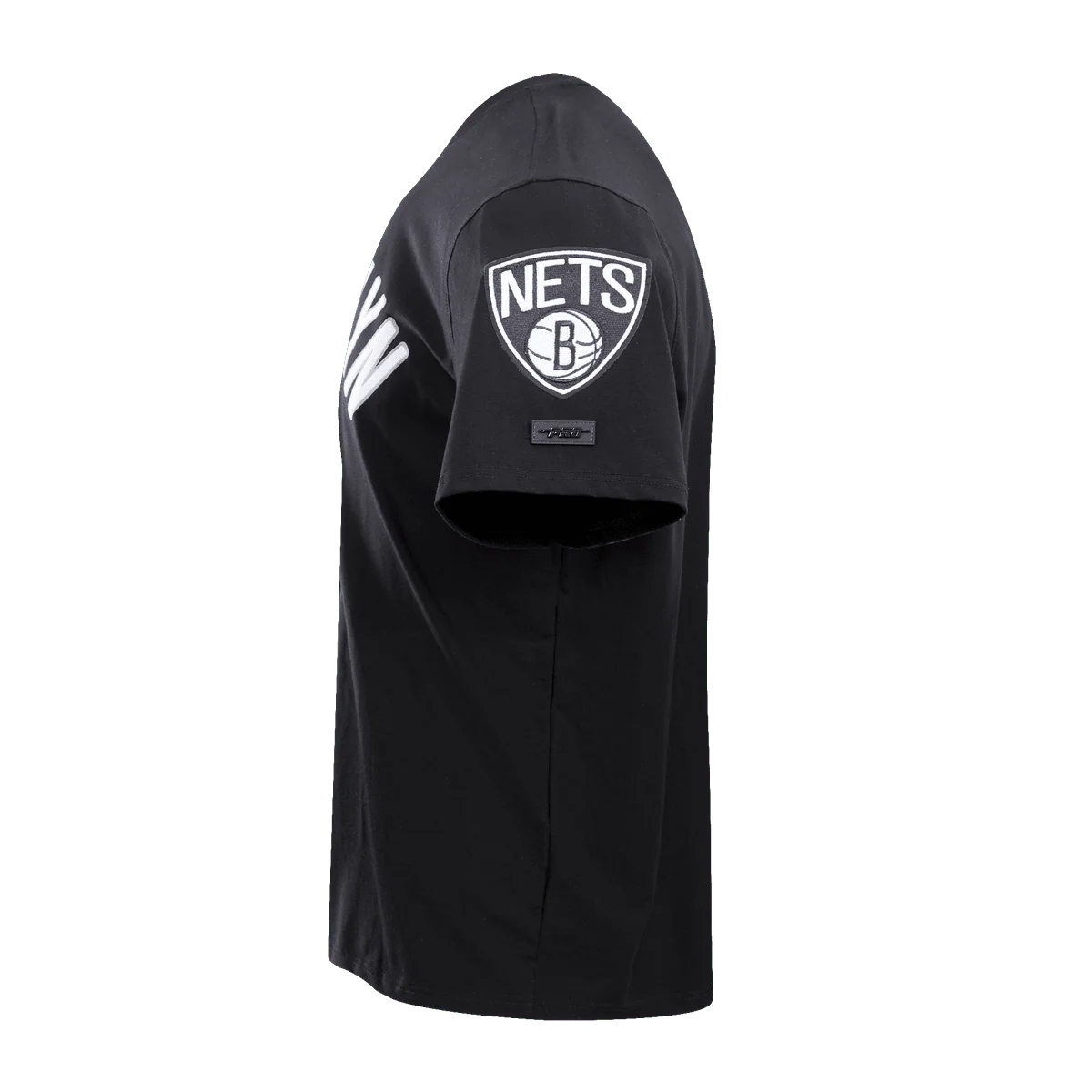 NBA BROOKLYN NETS CLASSIC BRISTLE MEN'S TEE (BLACK) - Image 4