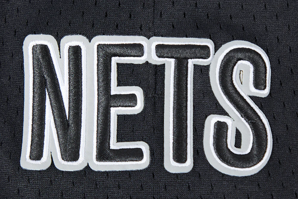 NBA BROOKLYN NETS CLASSIC MEN'S MESH SHORT (BLACK) - Image 8