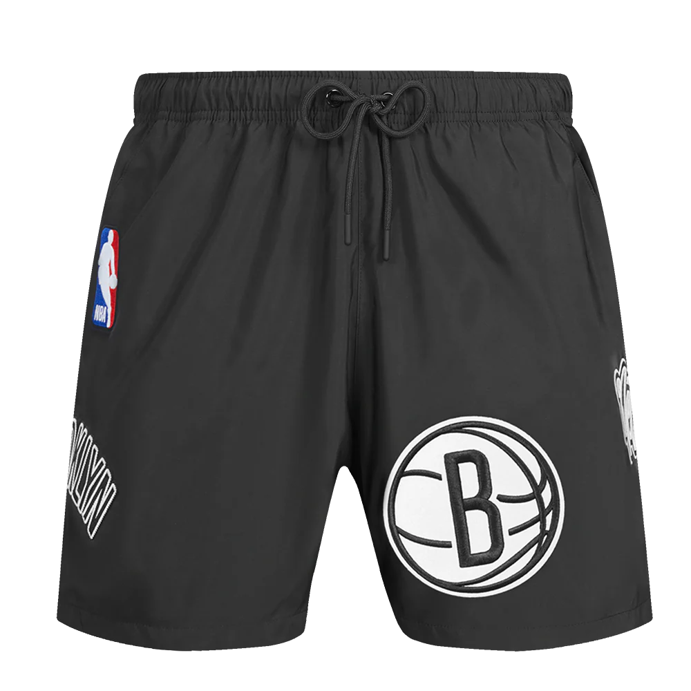 NBA BROOKLYN NETS CLASSIC WOVEN M WOVEN SHORT (BLACK) - Image 5