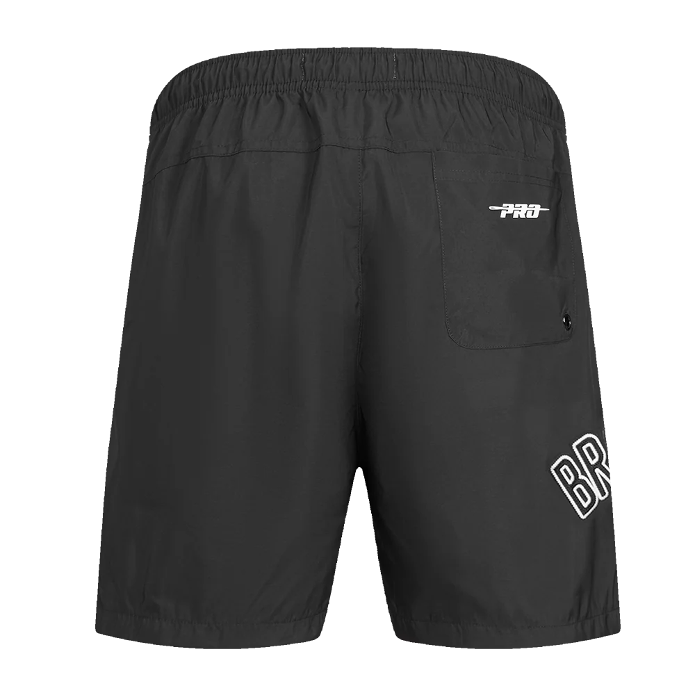 NBA BROOKLYN NETS CLASSIC WOVEN M WOVEN SHORT (BLACK) - Image 7