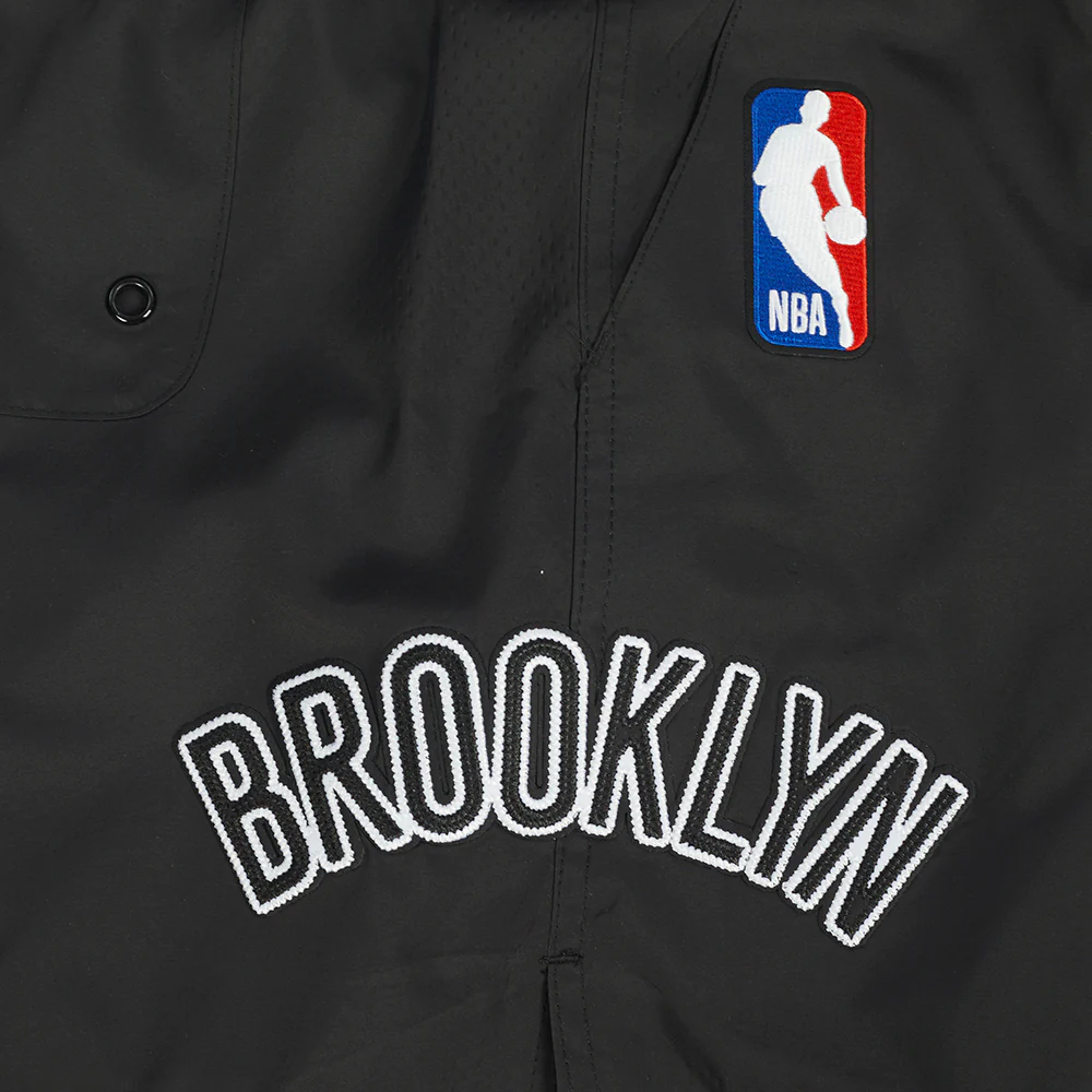 NBA BROOKLYN NETS CLASSIC WOVEN M WOVEN SHORT (BLACK) - Image 9