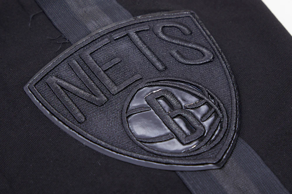 NBA BROOKLYN NETS TRIPLE BLACK PRO TEAM MEN'S SHORT (BLACK) - Image 6