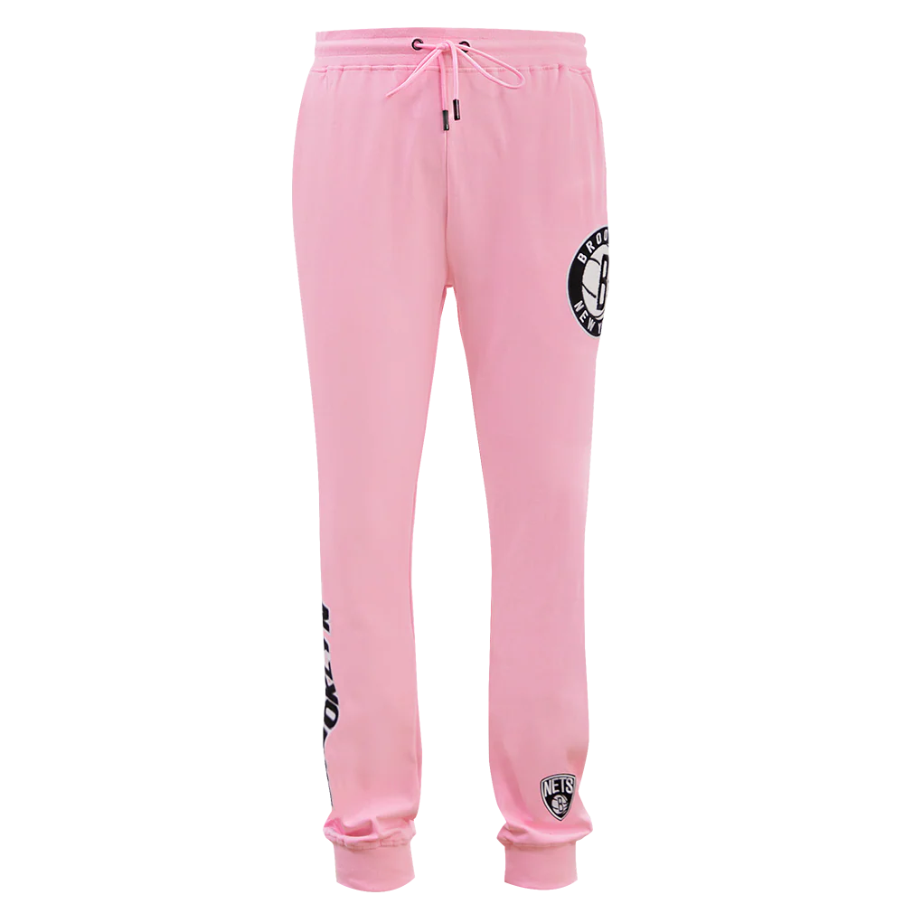 NBA BROOKLYN NETS CLASSIC CHENILLE MEN'S JOGGER (PINK) - Image 2