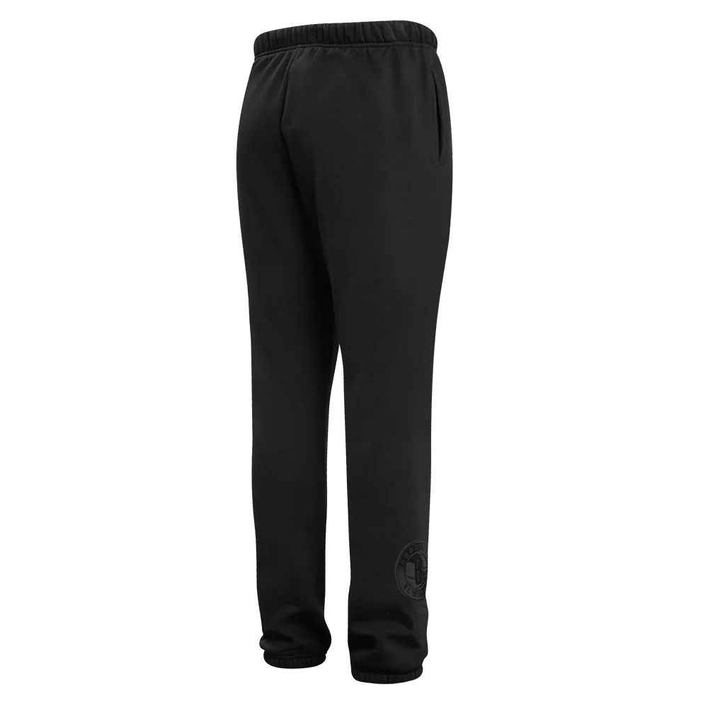 NBA BROOKLYN NETS NEUTRAL MEN'S SWEATPANT (BLACK) - Image 3