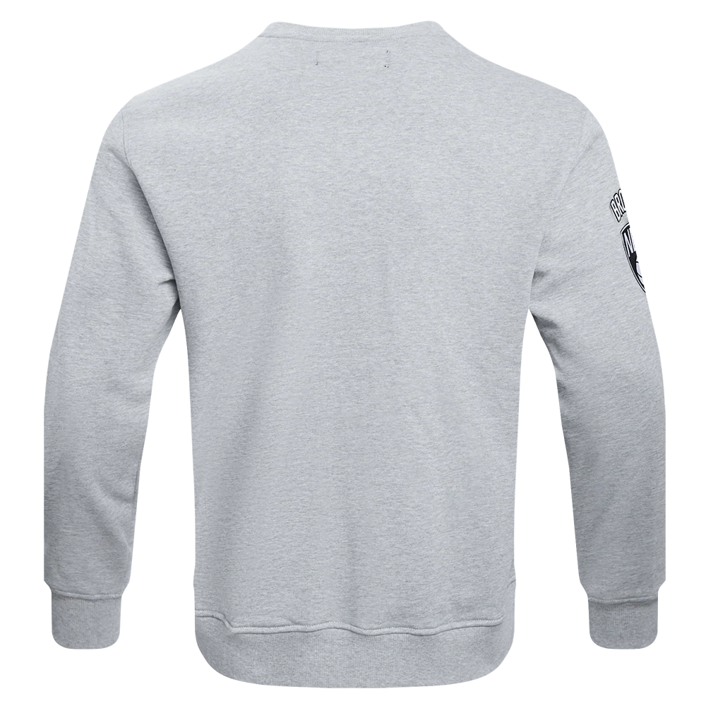 NBA BROOKLYN NETS OLD ENGLISH MEN'S CREWNECK (HEATHER GREY) - Image 4