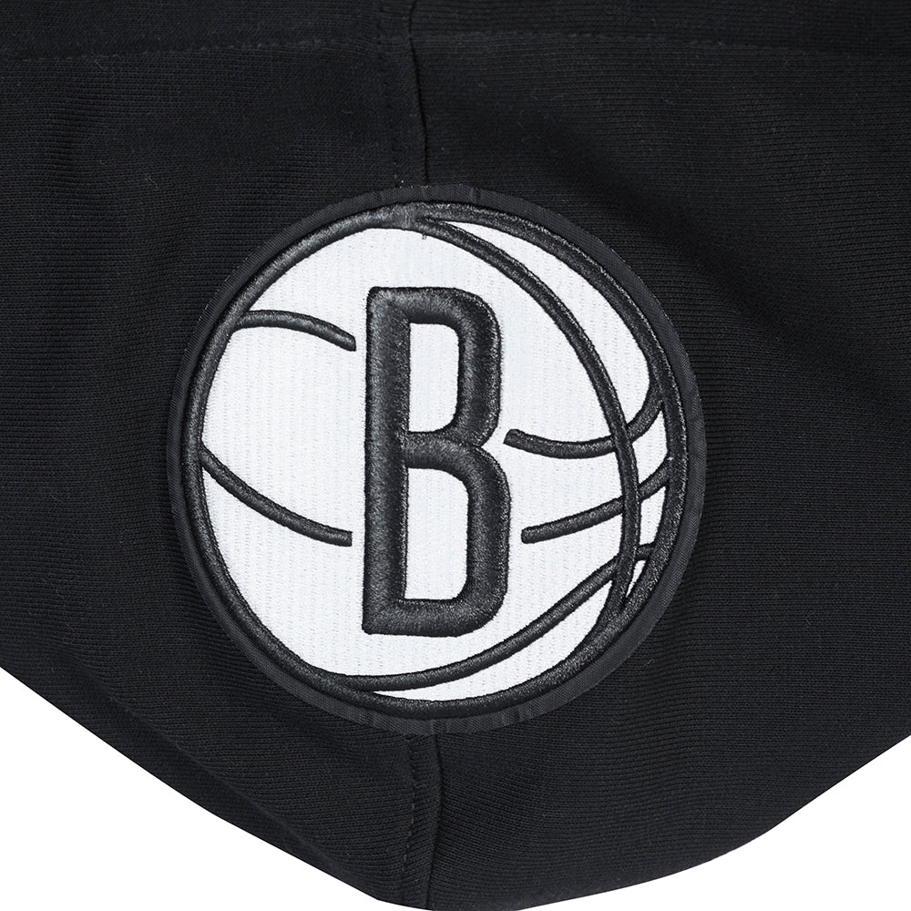 NBA BROOKLYN NETS CITY ARCH MEN'S FLC PO HOODIE (BLACK) - Image 8
