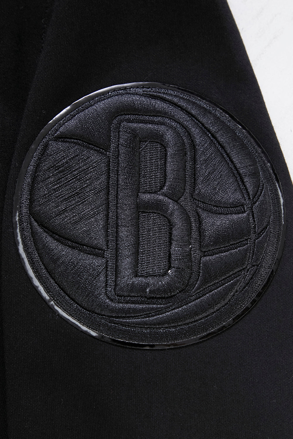 NBA BROOKLYN NETS TRIPLE BLACK ZIPPER HOODIE  (BLACK) - Image 8