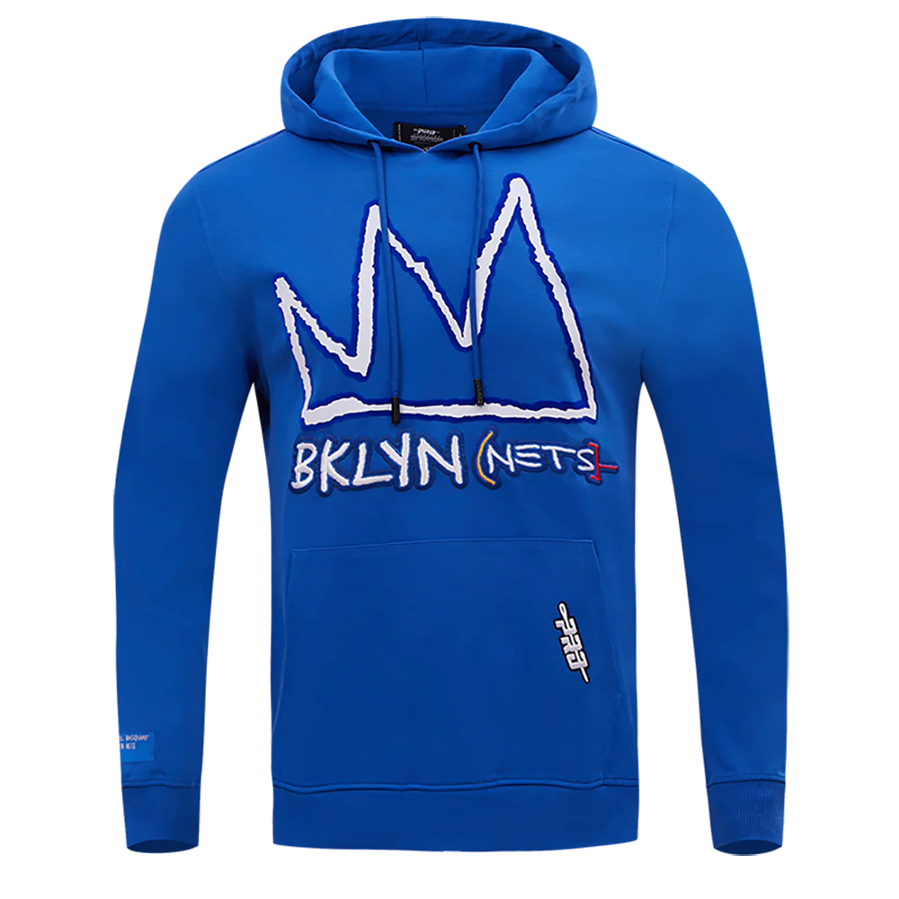 NBA BROOKLYN NETS CITY EDITION DK PO HOODIE (ROYAL BLUE)